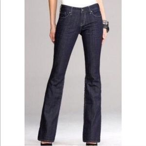 Express Eva Fit And Flare Dark Wash Jeans